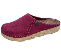 Fischer Damen Hausschuh Filz Pantoffel Plateau Florale Zierniete 636300, Größe:41 EU, Farbe:Pink