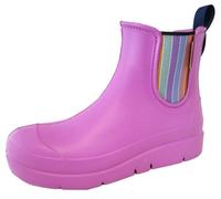 Fischer Damen Stiefelette Pflegeleichte Gummistiefel in coolen Farben 201034, Größe:41 EU, Farbe:Pink