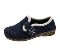 Fischer Damen Conny Niedrige Hausschuhe, Blau (Jeansblau 501), 42 EU