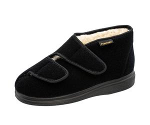 Fischer Damenschuhe Hausschuhe SCHWARZ SCHWARZ - Gr. - 38
