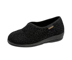Fischer Damenschuhe Hausschuhe SCHWARZ SCHWARZ - Gr. - 42