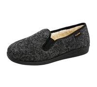 Fischer Herren-Hausschuh, Herren Flache Hausschuhe, Grau (anthrazit 205), 41 EU