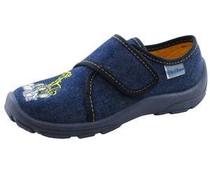 Fischer Kinderschuhe Hausschuhe JEANSBLAU JEANSBLAU - Gr. - 30