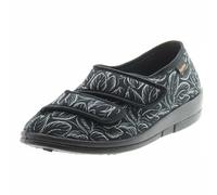 Fischer Markenschuh 203541 Damen Hausschuh Dora Schwarz, schwarz(schwarz), Gr. 41