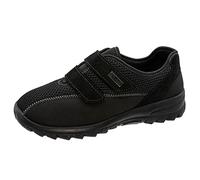 Fischer Markenschuh Damen, Frauen Hausschuhe,Wechselfußbett,bequem-Schuhe,Komfortschuhe,Gummi-Laufsohle,Woman,Lady,Mules,Schwarz,37 EU / 4.5 UK