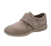 Fischer Markenschuh Damen, Frauen Hausschuhe,Wechselfußbett,hofschuh,pantine,treter,finken,schlapen,Home-Slipper,patschen,Beige,40 EU / 7 UK