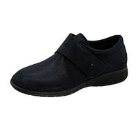 Fischer Markenschuh Damen, Frauen Hausschuhe,Wechselfußbett,patschen,schlapfen,drinnen,Indoor,daheim,zuhause,Women's,Schwarz,40 EU / 7 UK