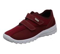 Fischer Markenschuh Damen Hausschuh, sportliche Alternative in Rot mit Klettverschluss, wie Sneaker. Rot Gr. 38
