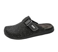 Fischer Markenschuh Herren Pantoletten, Männer Hausschuhe,schluepfschuhe,Slip-ons,Backless Slipper,Mules,Gartenschuhe,Anthrazit,41 EU / 7.5 UK