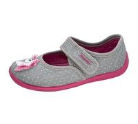 Fischer Kinder-Hausschuh Boogy Einhorn Grau-Rosa-Pink rot28