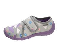 Fischer Boogy Hausschuh, Grau/Lila, 33 EU