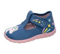 Fischer Kinder-Hausschuh Einhorn Boogy Blau-Rosa-Mehrfarbig blau21