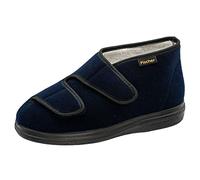 Fischer Markenschuh Unisex - Erwachsene, Damen,Herren Hausschuhe,Wechselfußbett,Gartenschuhe,Puschen,Pantoletten,Latschen,Blau,47 EU / 11.5 UK