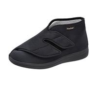Fischer Markenschuh Unisex - Erwachsene, Damen,Herren Hausschuhe,Wechselfußbett,Pantoletten,Schlappen,gaeste-Hausschuhe,Schwarz,40 EU / 6 UK