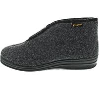 Fischer Markenschuh Unisex - Erwachsene, Damen,Herren, Verbandschuhe, Hausschuhe,warm gefüttert,verbandschuhe,anthrazit,42 EU / 8.5 UK