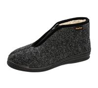 Fischer Markenschuh Unisex - Erwachsene, Damen,Herren, Verbandschuhe, Hausschuhe,warm gefüttert,verbandschuhe,anthrazit,45 EU / 11 UK