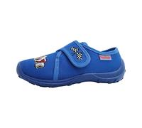 Fischer Markenschuhe Kinder Klett Hausschuh 532336-555 Blau blau 555 EU 35