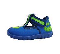 Fischer Markenschuhe Kinder Klett Hausschuh 541556-542 Blau aqua 542 EU 25