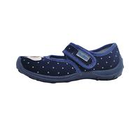 Fischer Markenschuhe Kinder Klett Hausschuh 642371-521 Blau marine 521 EU 35