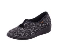 DAMEN-HAUSSCHUH SCHWARZBUNT - Gr. - 38