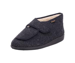 Fischer Schuhe Herren-Klett-Hausstiefel für Damen, schwarz, Größe 45 EU