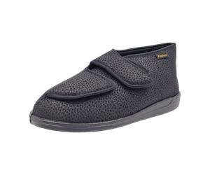 Fischer Schuhe Herren-Klett-Hausstiefel für Herren, schwarz, Größe 45 EU