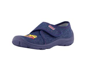 Fischer Schuhe JUNGEN-KLETT-HAUSSCHUH für Kinder, blau, Größe 34 EU