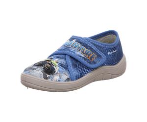 Fischer Schuhe KINDER-KLETT-HAUSSCHUH für Kinder, blau, Größe 27 EU