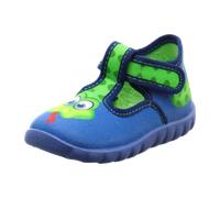 Fischer Schuhe Kinder-Klett-Hausstiefel für Kinder, blau, Gr. 23 EU