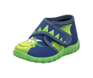 Fischer Schuhe Kinder-Klett-Hausstiefel für Kinder, blau, Größe 24 EU