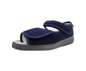 Fischer Schuhe Klett-Sandale für Damen, blau, Größe 44 EU