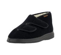 Fischer Schuhe Unisex-Klett-Hausstiefel für Herren, schwarz, Größe 42 EU