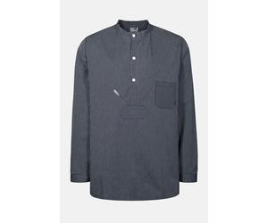 Fischerhemd Basic schmal gestreift blau M