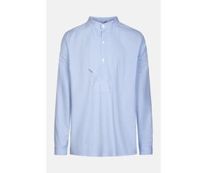 Fischerhemd Hell Blau blau