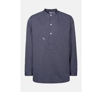 Fischerhemd Original schmal gestreift blau