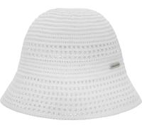 Fischerhut CHILLOUTS "Bloom Hat", Damen, Gr. XS, weiß, Baumwollmischung, Hüte, Gehäkelter Glockenhut für den modernen Boho-Look (38536000-XS) weiß