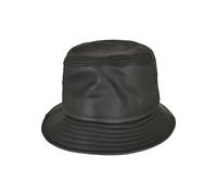 Fischerhut FLEXFIT "Flexfit Bucket Hat Imitation Leather Bucket Hat", Damen, Gr. onesize, schwarz, 100% Polyester, Hüte (90960200-0) schwarz