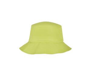 Fischerhut FLEXFIT "Flexfit Unisex Flexfit Cotton Twill Bucket Hat", Damen, Gr. onesize, grünglow, 98% Baumwolle, 2% Elasthan, Hüte (53757654-0) grünglow
