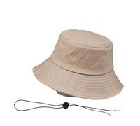 Fischerhut Herren 56 cm 58 cm 60 cm 62 cm 64 cm Eimerhüte aus reiner Baumwolle for Erwachsene Big Bone Damen Strandhut Herren Plus Size Plain Fisherman Hat 5 Farben Für Outdoor Aktivitäten(Khaki,64cm)