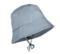 Fischerhut MAXIMO, Jungen, Gr. 51, flint stone, Popeline, Baumwolle, unifarben, Hüte, schützt vor UV, mit Bindeband, bequem, basic, Baumwolle (37099165-51) flint stone