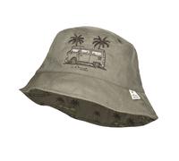 Fischerhut MAXIMO, Jungen, Gr. 55, khaki, Web, Obermaterial: 55% Leinen, 45% Baumwolle, Hüte, Leinen-Mix, Camping-Motiv, Jungen, Kids (86582950-55) khaki