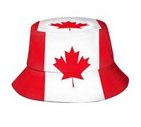 Fischerhut mit Kanada-Flagge, Unisex, Kanada-Ahornblatt-Hut, Sommer-Outdoor-Mütze für Männer und Frauen