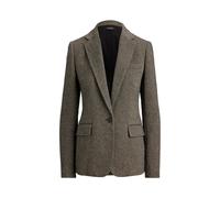 Fischgrat-Blazer aus Baumwollmischung 30 Black