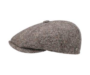 Fischgrat Schirmmütze by Lierys dunkelbeige XL (60-61 cm)