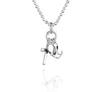 fish Kinder Halskette Mit Anhänger Glaube Liebe Hoffnung Aus Echtem Silber