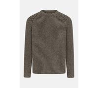 Fisherman out of Ireland Herren Pullover Braun Grau Schwarz Rippstrick Grau XL