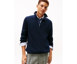 FISHERMAN RIB ZIP MOCK XXL