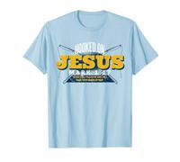 Fishermans Hooked On Jesus Christliches Angelgeschenk T-Shirt