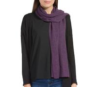 Fishers Finery Damen Winterschal Cozy Cashmere Zopfstrick | Black Label Box, auberginefarben, 72 inches long by 12 inches wide