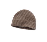 Fishers Finery Herren Mütze aus 100% reinem Kaschmir, gerippt, ultraplüschig, Cappuccino, Einheitsgröße